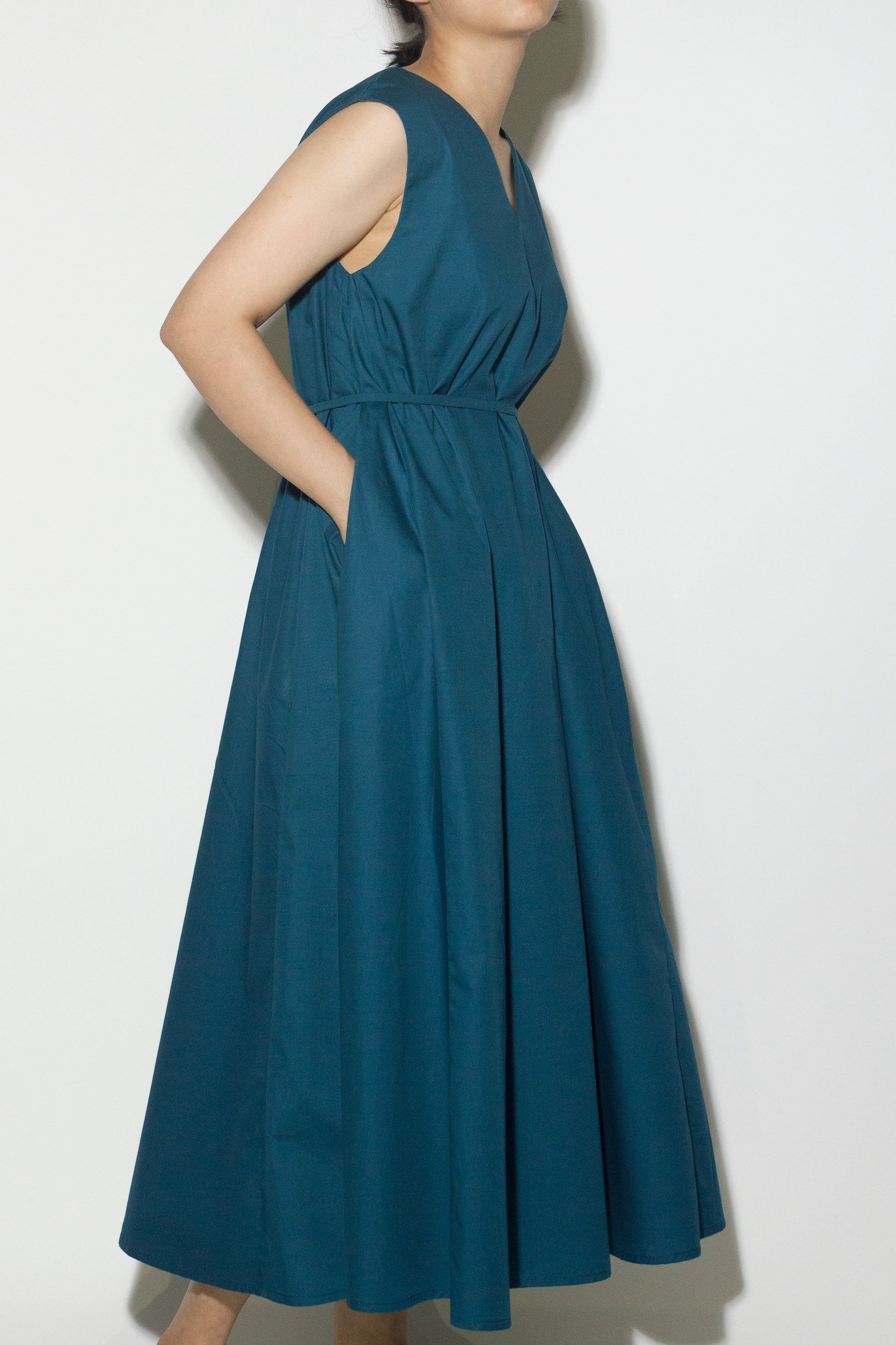 v-tent dress - teal blue the bare bar v-tent dress - teal blue the bare bar