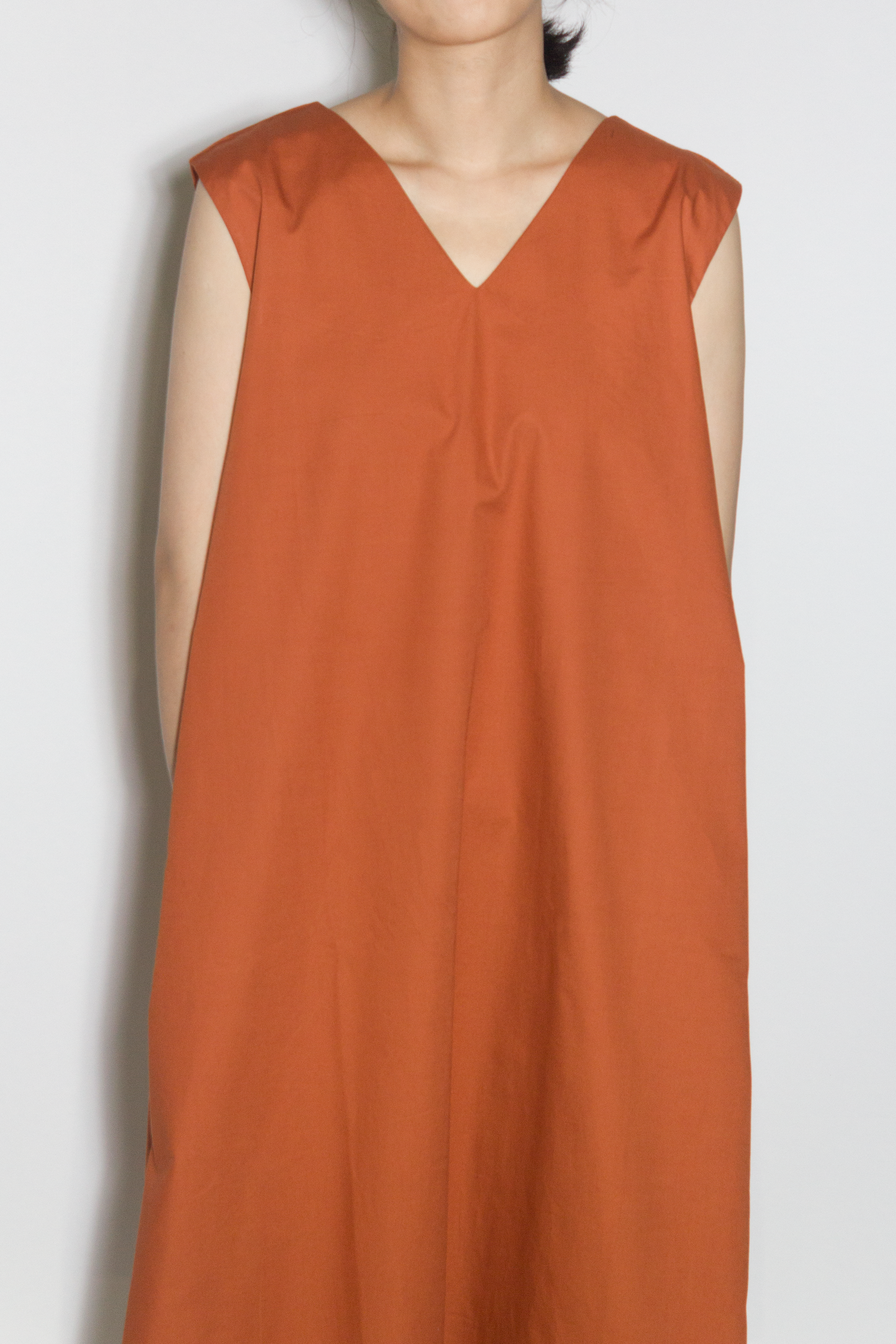 v-tent dress - terracotta