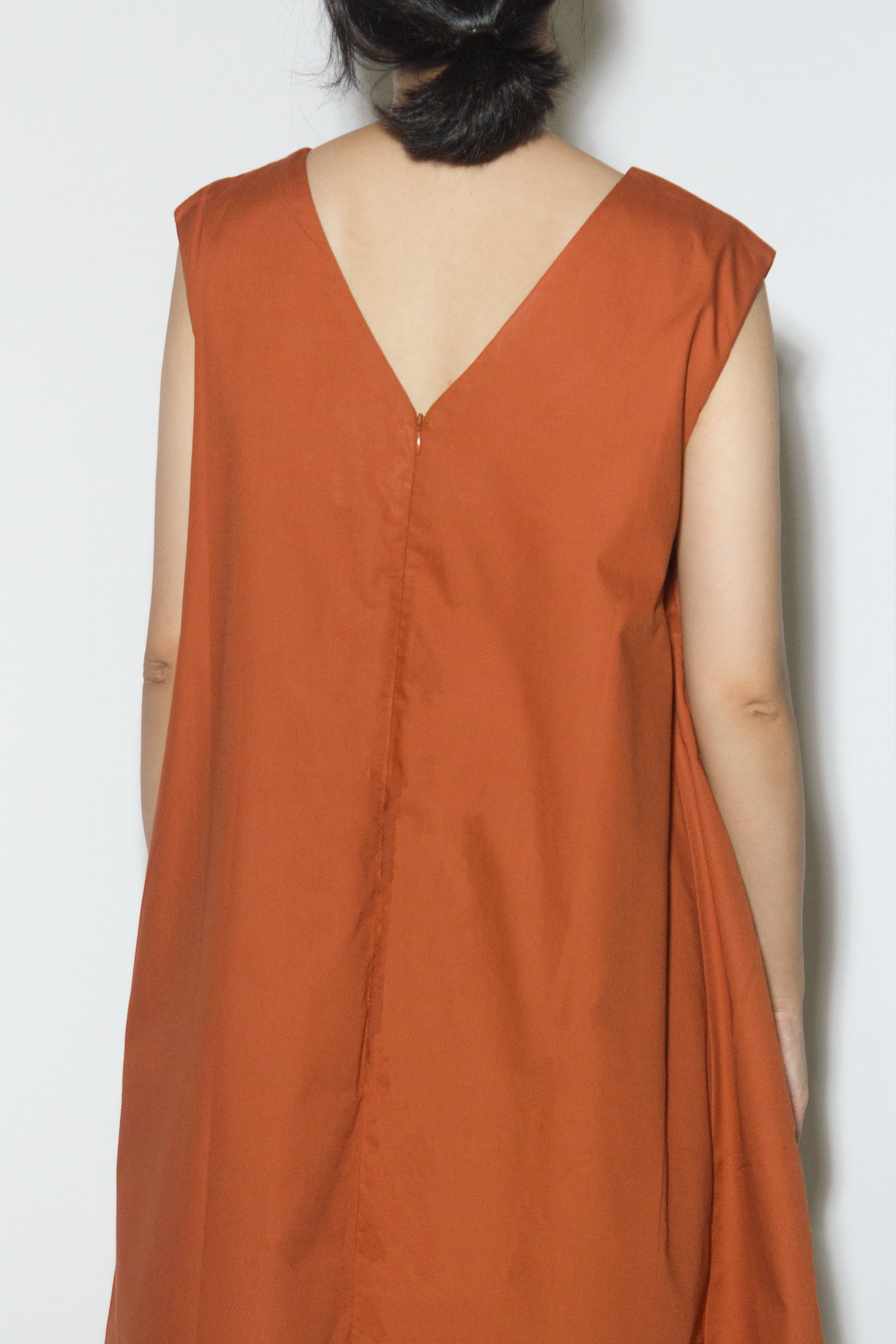 v-tent dress - terracotta