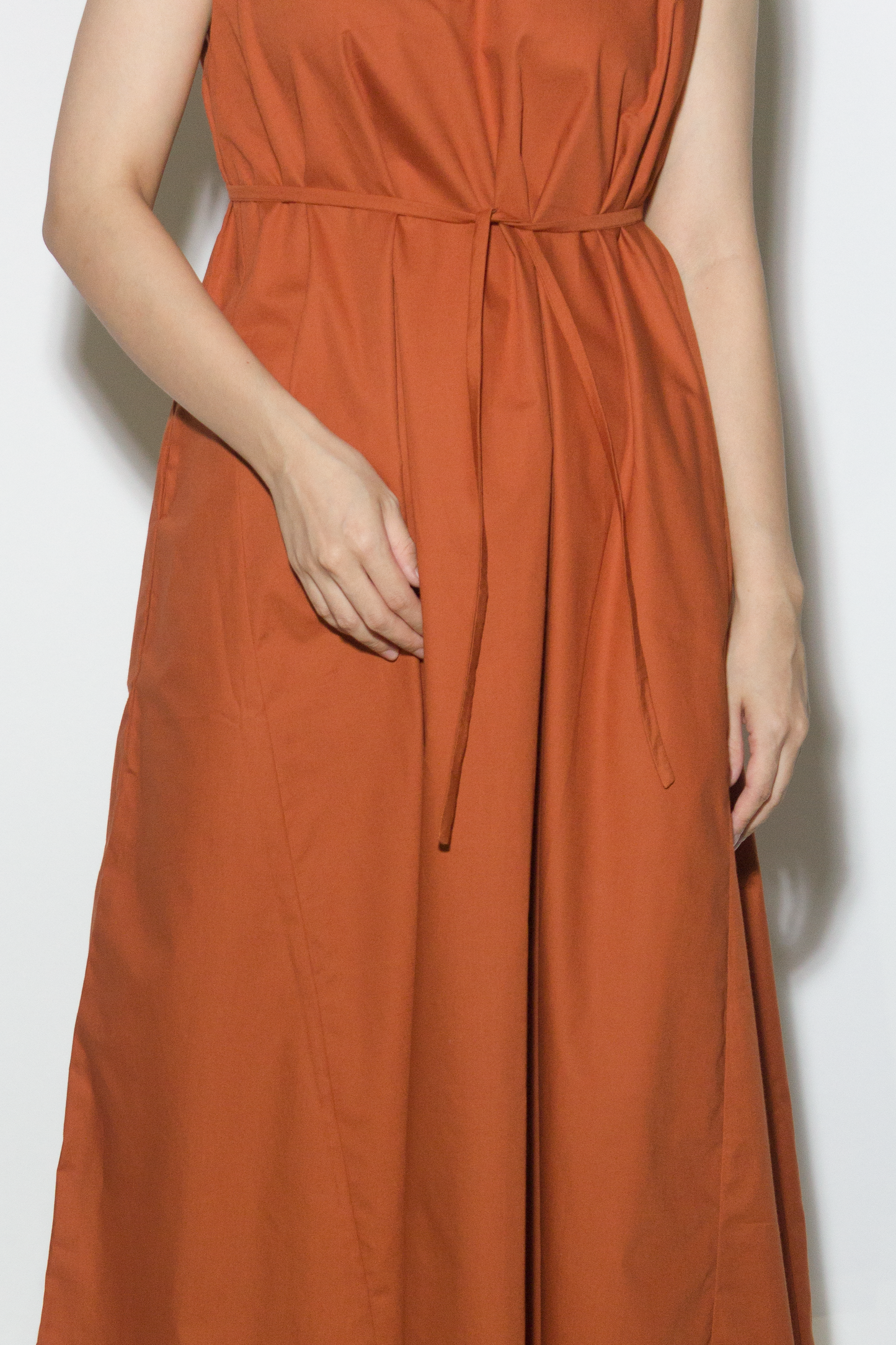 v-tent dress - terracotta