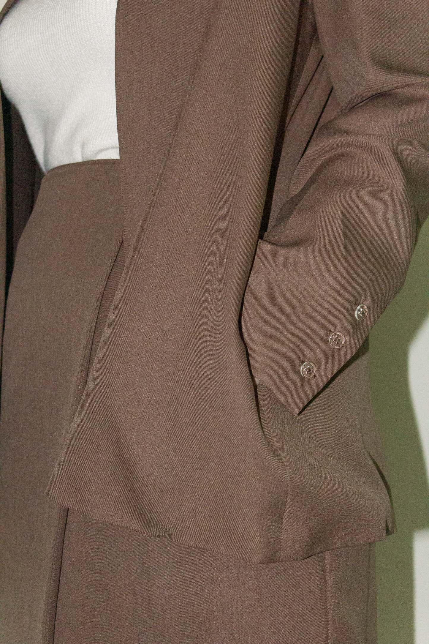 tailored blazer - brown