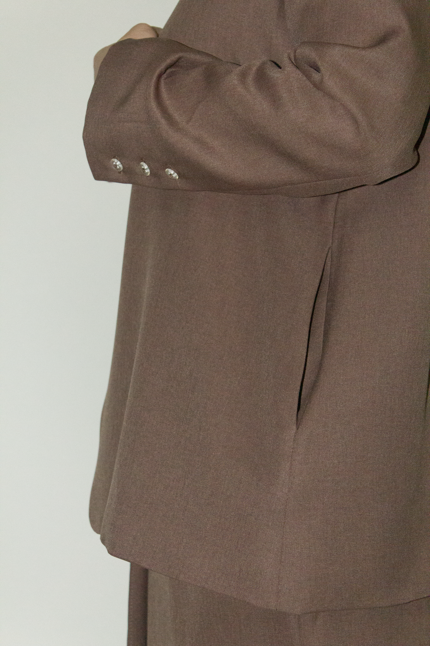 tailored blazer - brown