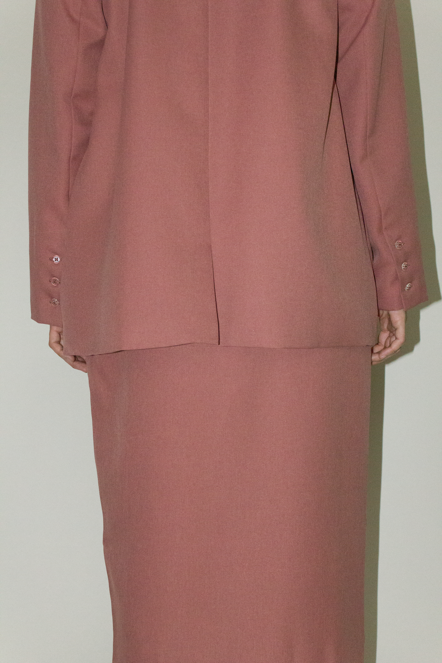 tailored blazer - coral