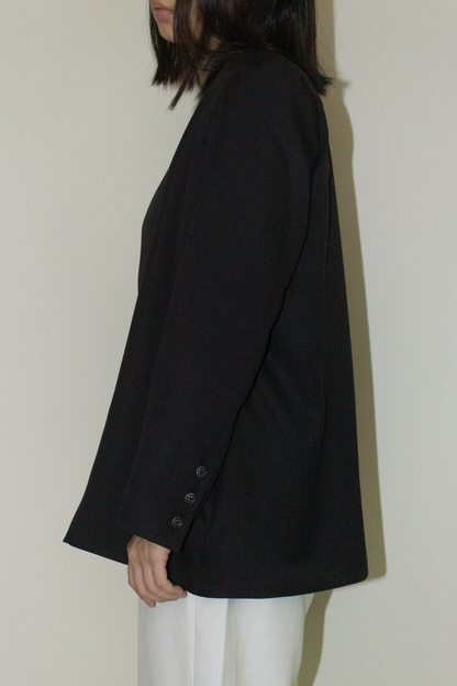 tailored blazer - black