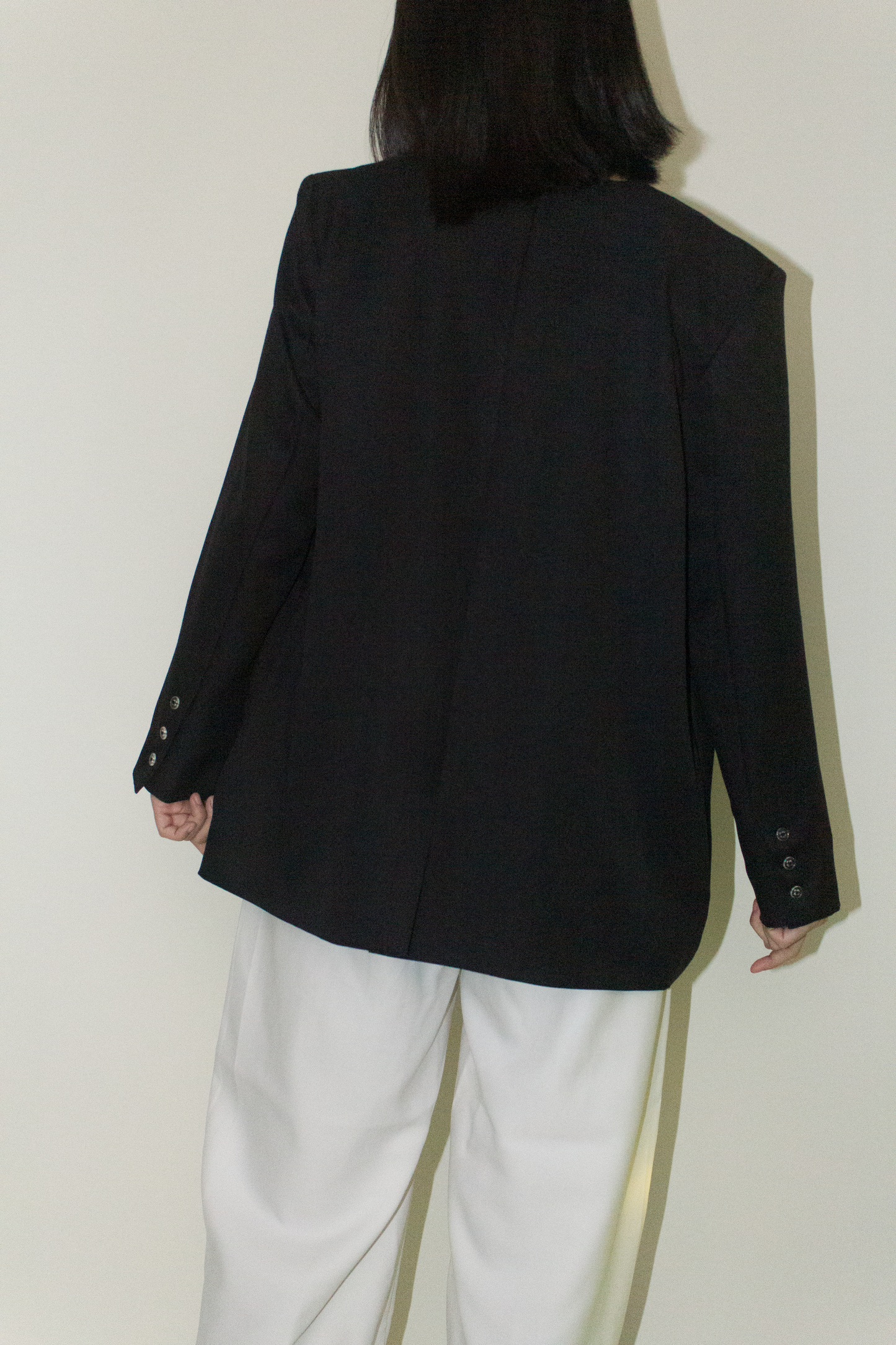 tailored blazer - black