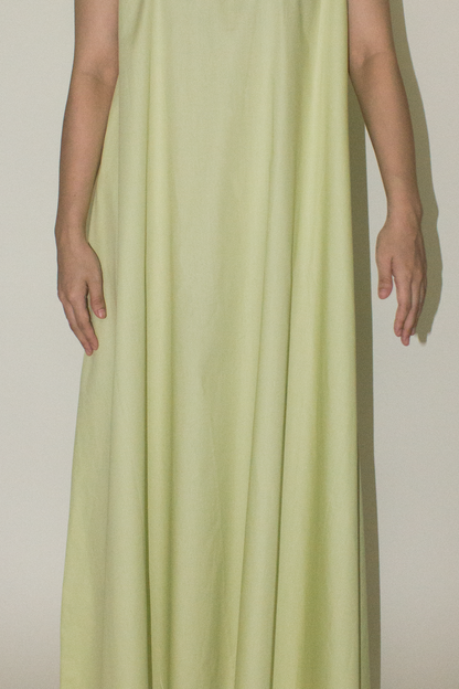 back lapel maxi dress - melon