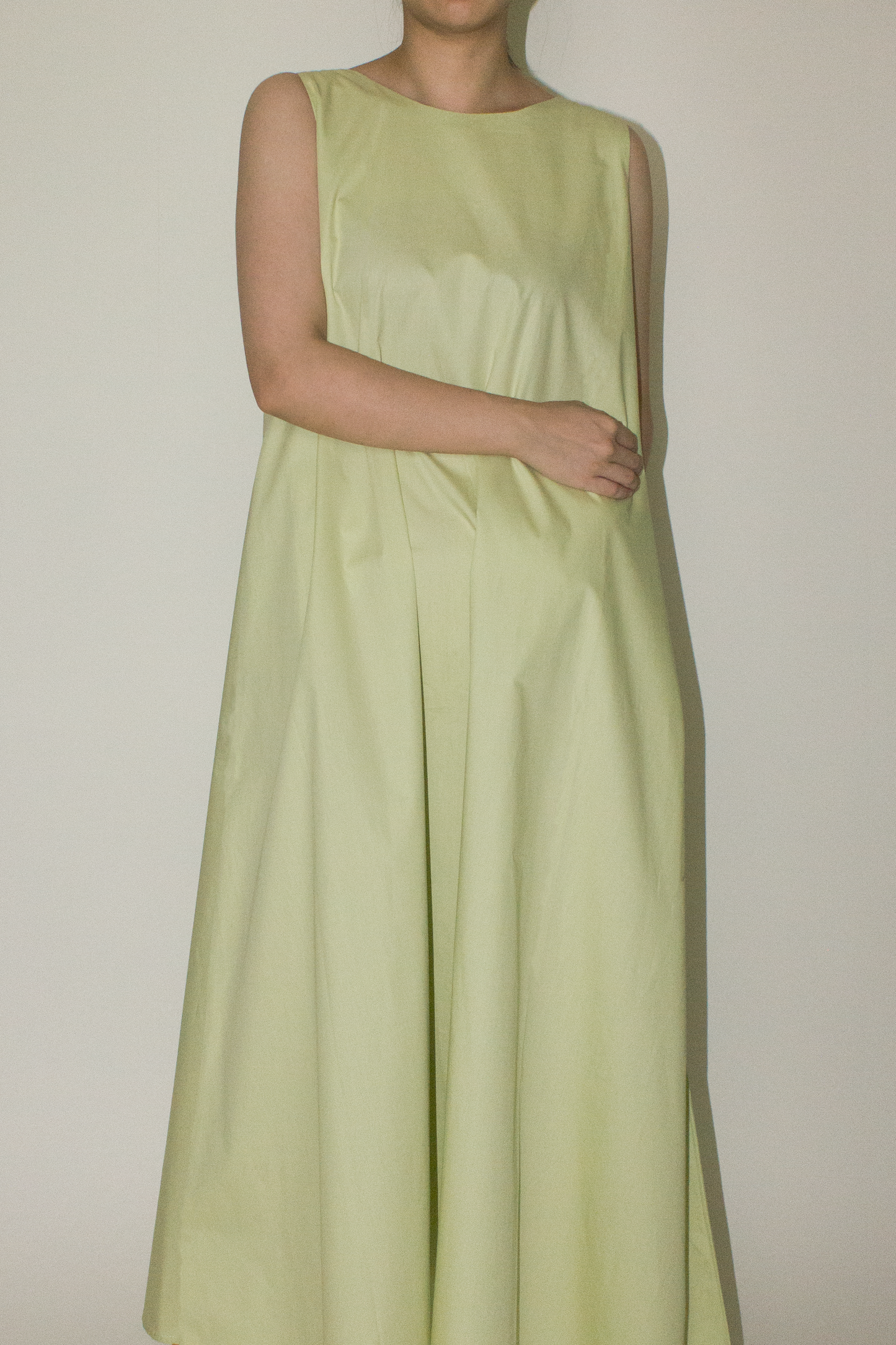 back lapel maxi dress - melon