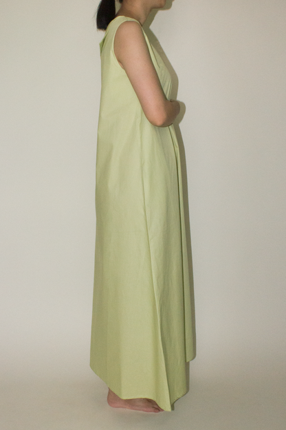 back lapel maxi dress - melon