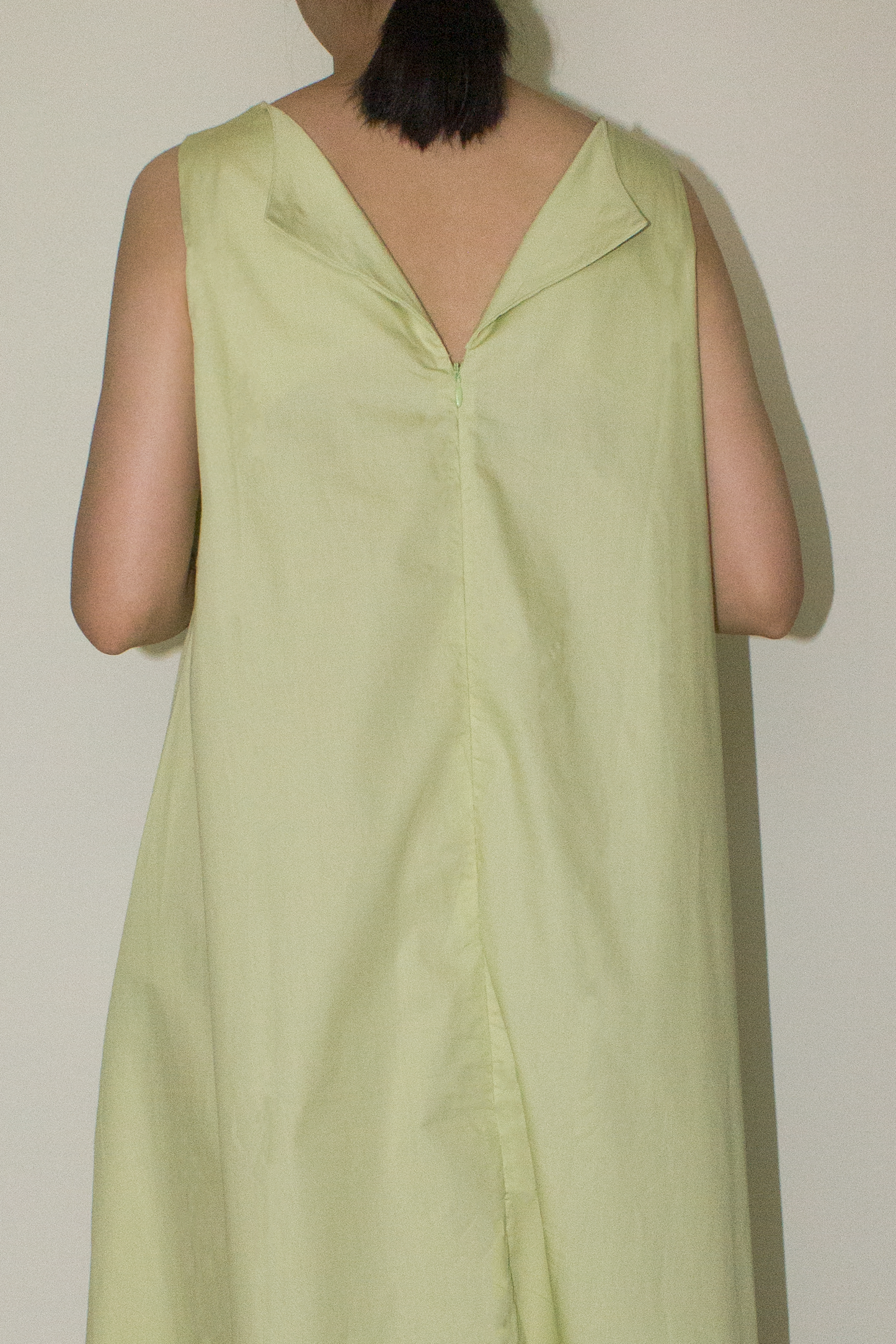 back lapel maxi dress - melon