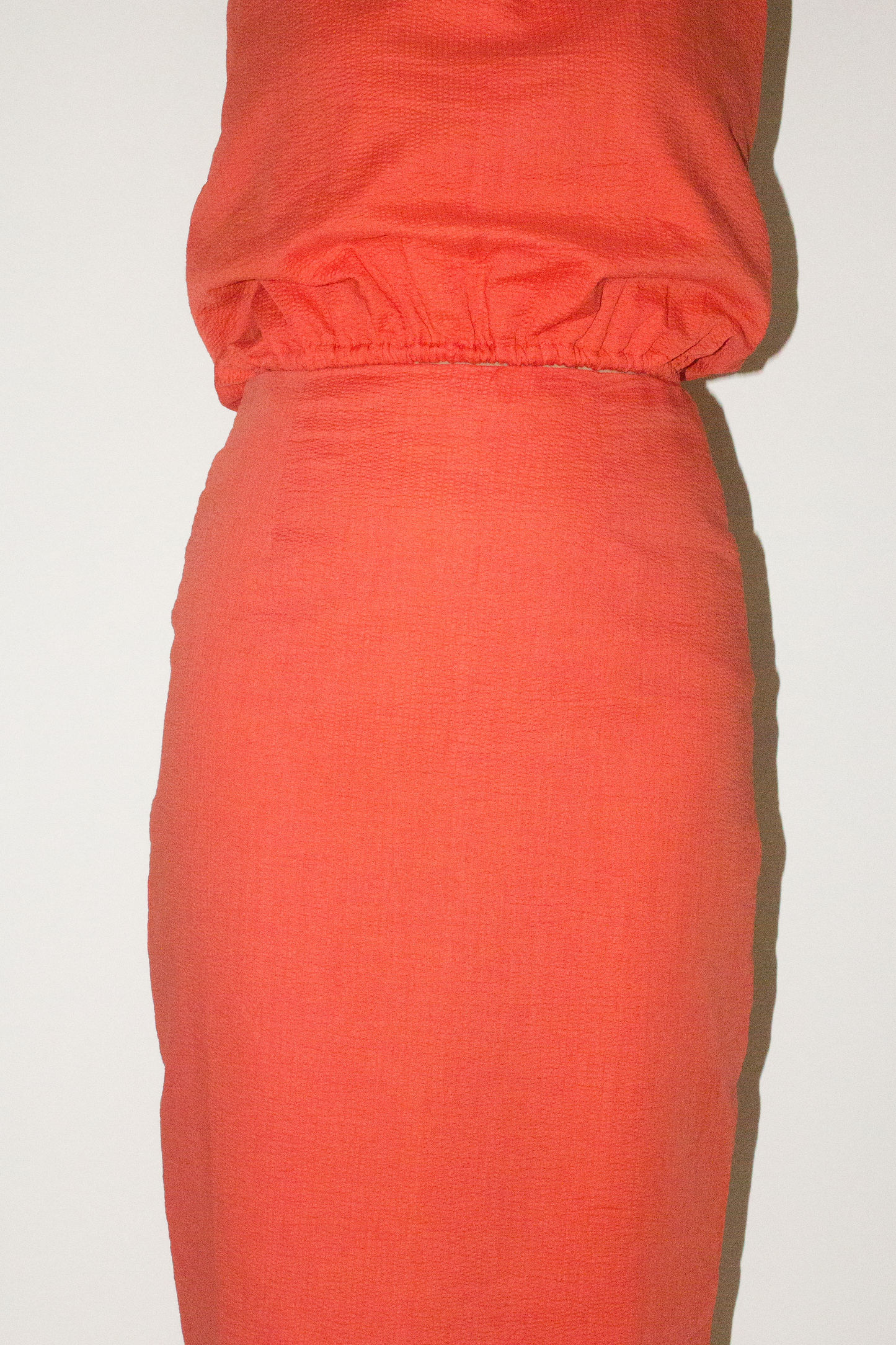 top skirt set - orange