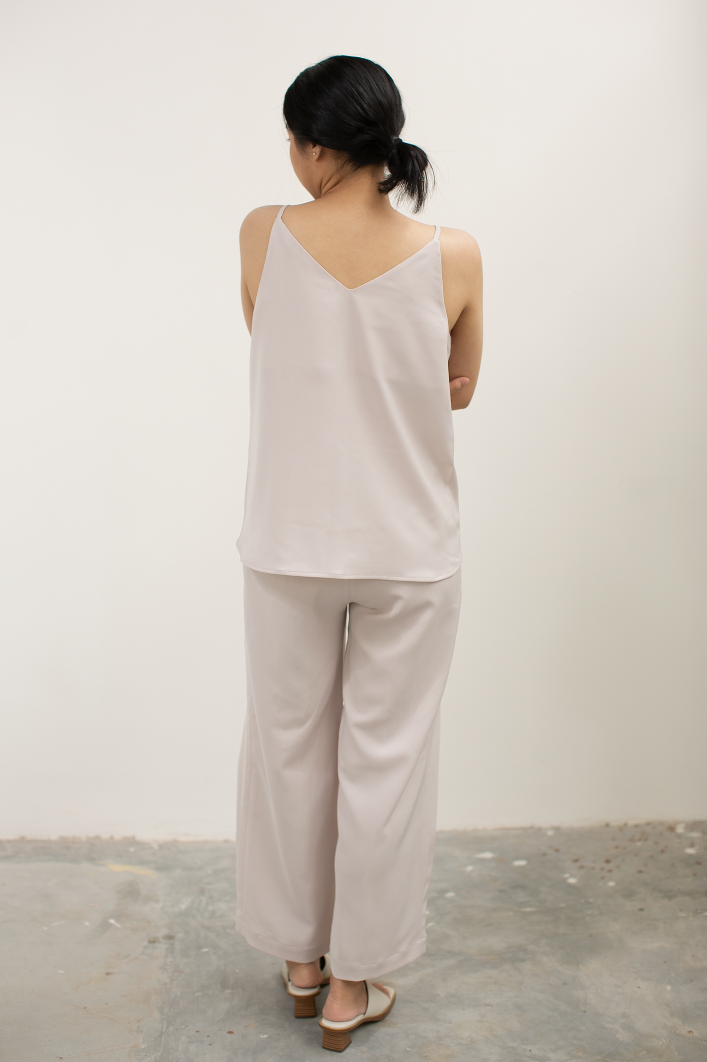 reversible camisole top - grey