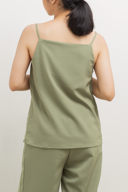 reversible camisole top - green