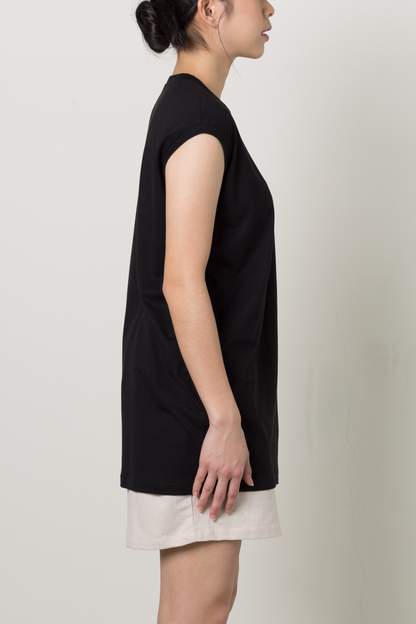 bamboo muscle tee - black