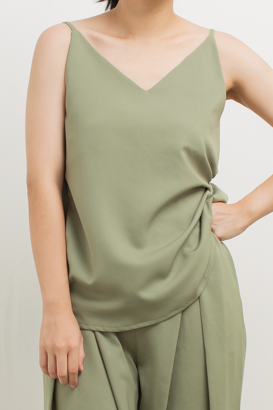 reversible camisole top - green