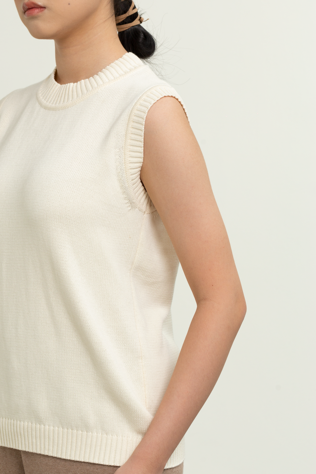 Bare - White Knit Top